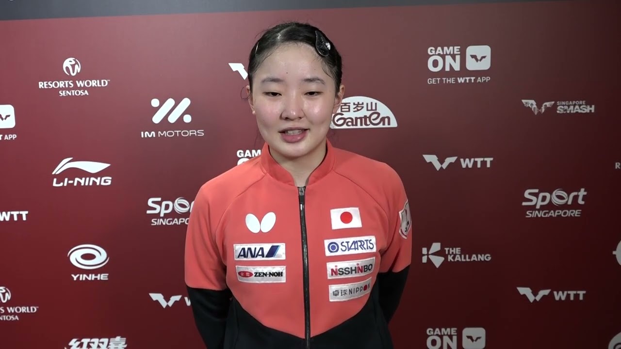 張本美和「貢献したい」世界卓球代表選出の喜びと団体戦への強い覚悟を