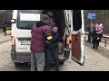 Евакуація людей з Ірпіня автобусами.