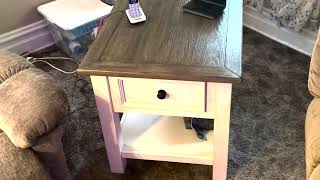 Ashley Bolanburg Farmhouse Square Two Tone End Table
