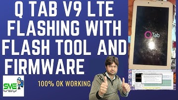 116 QMobile Tab V9 Lte Flashing With | SP Flash Tool | Hang On Noir Logo Solution Free Firmware