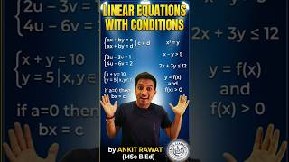 Linear Equations with Conditions Class10 Maths#shorts #mathematicclass10 @Seramaths#uk #ukboard