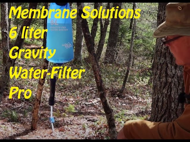 Filtro Acqua Portatile Membrane Solutions - Sistema A Gravità Da 6L Per Campeggio, Rimuove Batteri - Foto 8