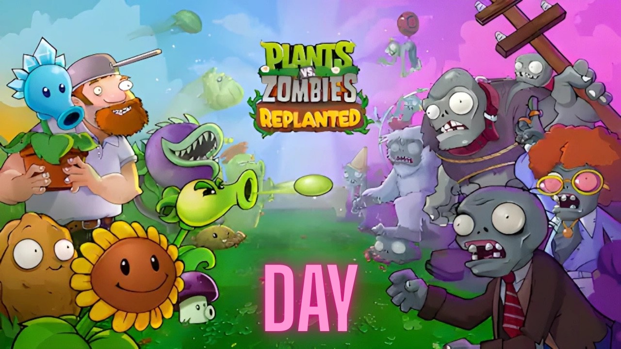 Plants VS Zombies Replanted - Game Walkthrough (DAY) Full HD 60 FPS