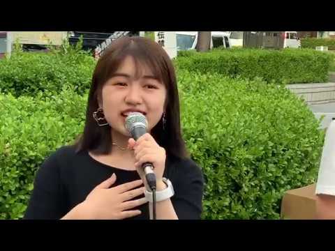 すし娘　♪ロマンスの神様 「茨木市駅」路上ライブ