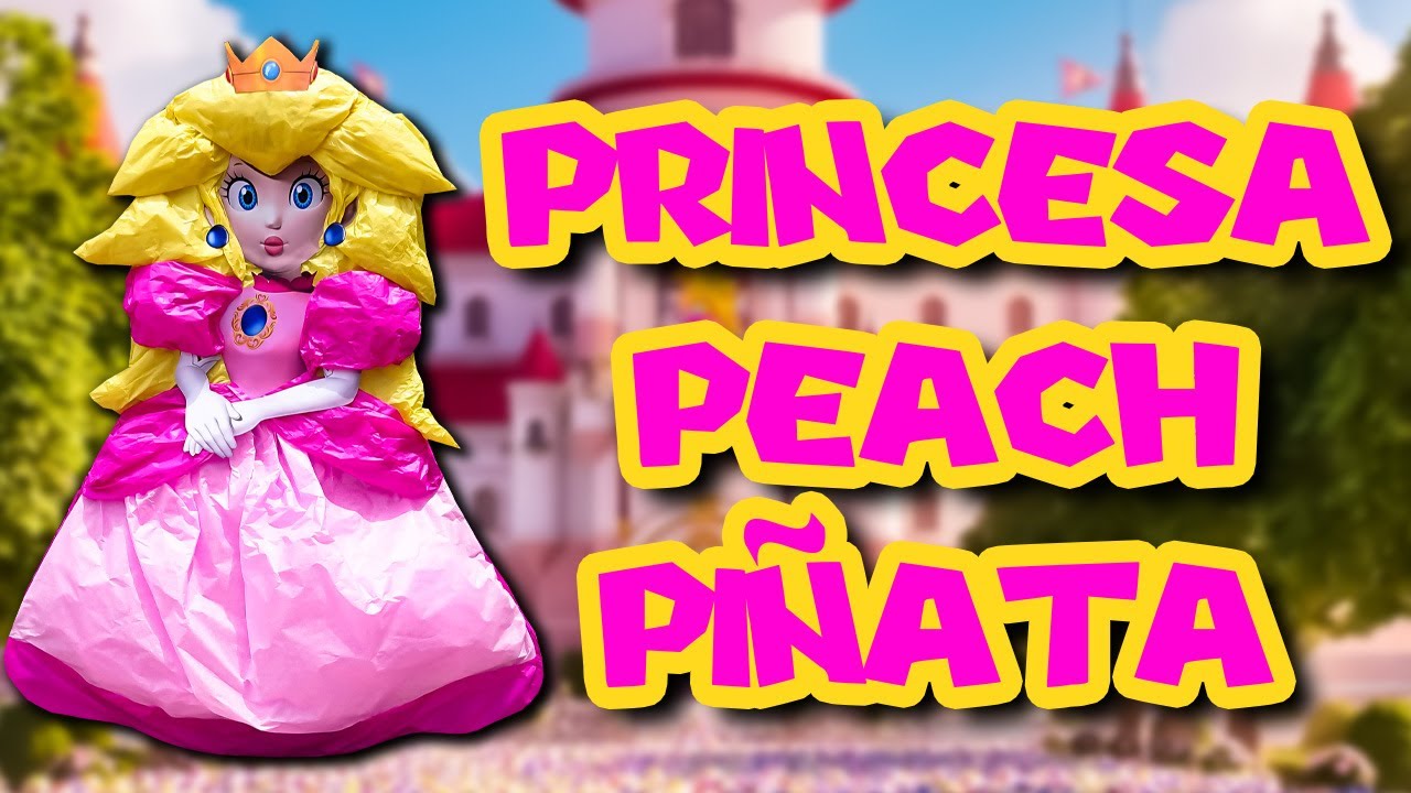 CÓMO HACER UNA PIÑATA DE LA PRINCESA PEACH | SÚPER MARIO BROS MOVIE | TUTORIAL
