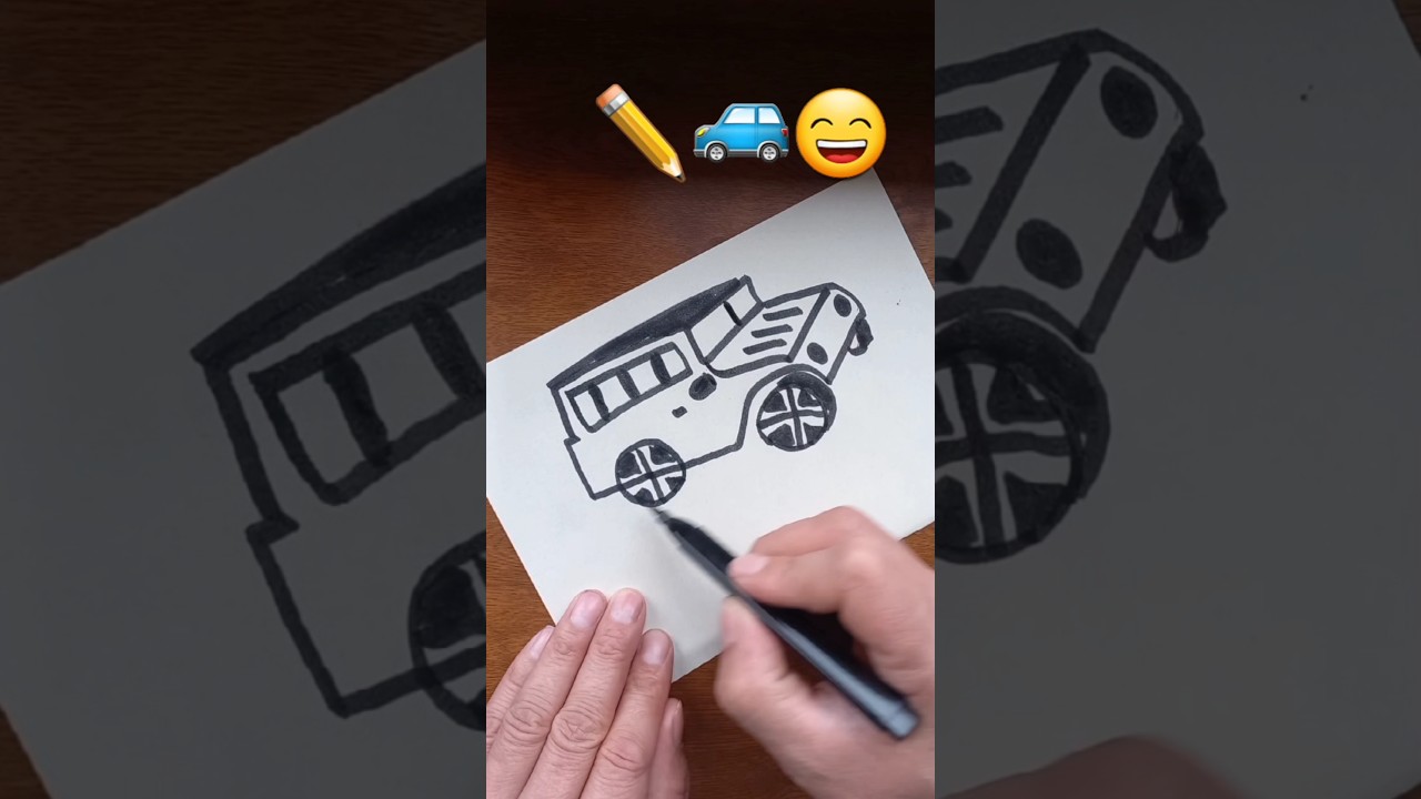 Drawing a car drawing drawing 