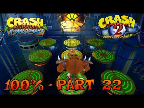 Crash Bandicoot 2 - N. Sane Trilogy - 100% Walkthrough, Part 22: Tiny Tiger