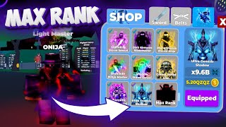 Noob To Max Rank Without Robux In Ninja Legends