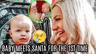 BABY MEETS SANTA FOR THE FIRST TIME | VLOGMAS DAY 3