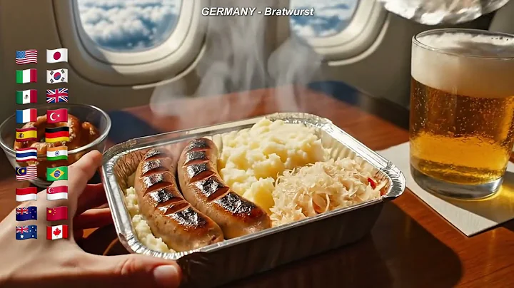 Which First Class Meal Would You Choose? ✈️ 20 Countries Satisfying Airplane ASMR #asmr #ai #country