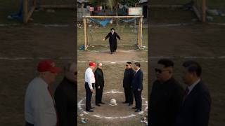 World Leaders Epic Penalty Kicks with Flips… Trump’s Shot Hits House Window🤣AI Parody #trump #funny