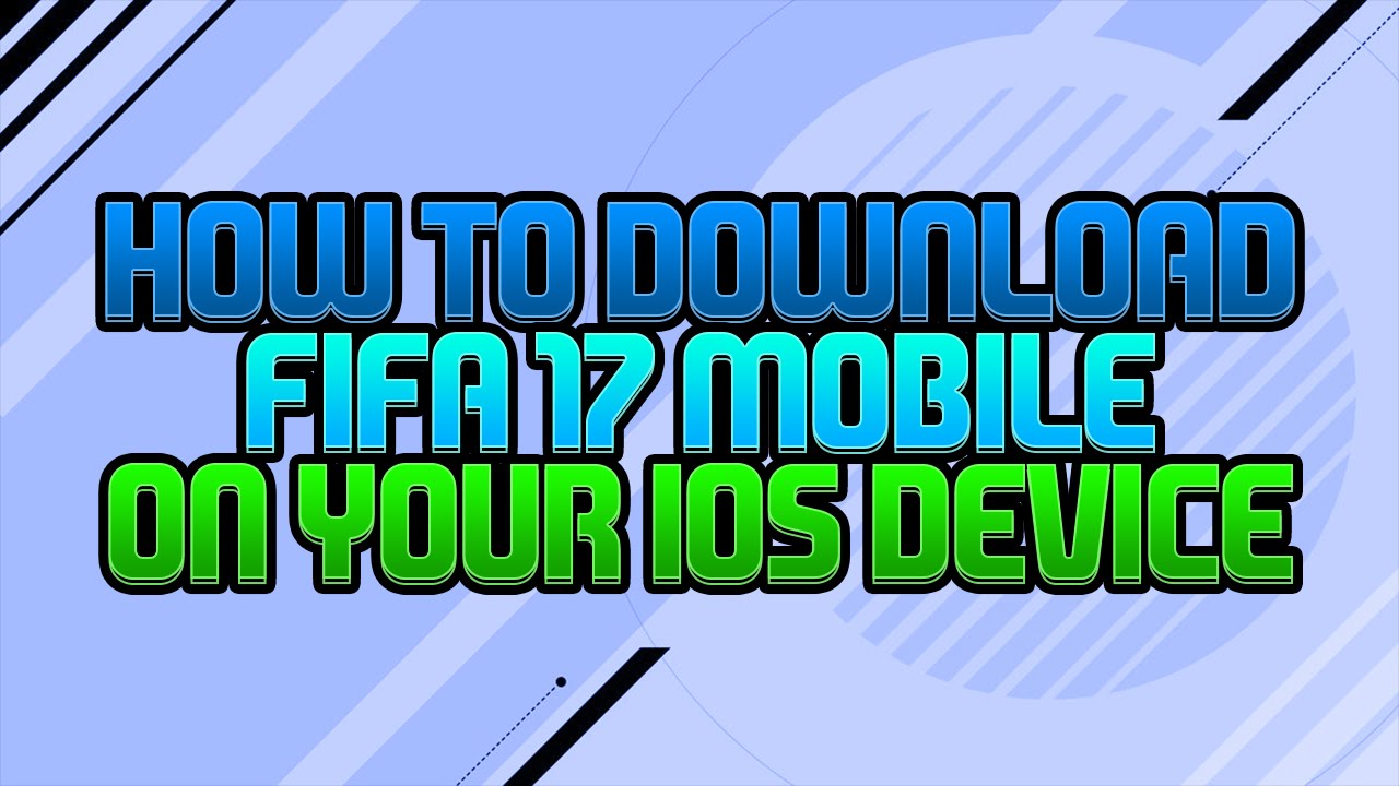 HOW TO DOWNLOAD FIFA 17 MOBILE ON IOS! - APPLE ID IN THE DESCRIPTION!