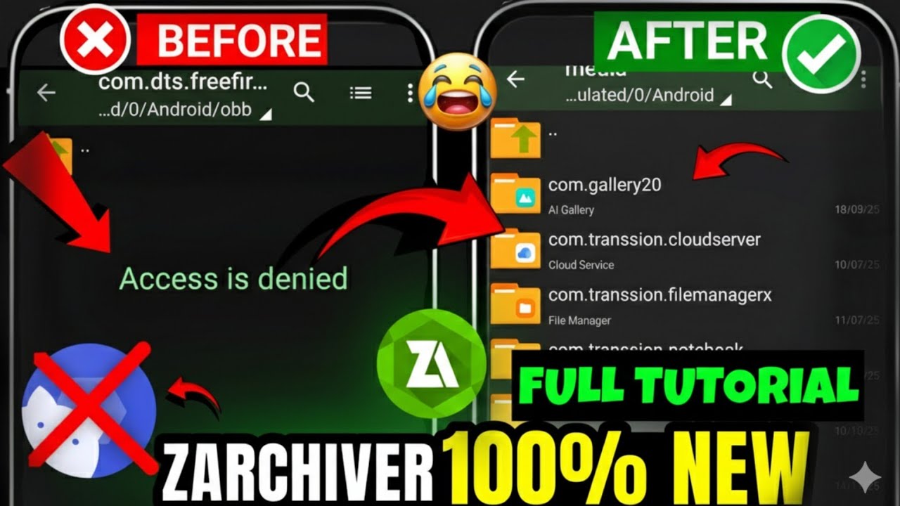 How To Use Zarchiver Without Shizuku (FULL TUTORIAL)| Zarchiver Access Is Denied Fix | How To Root Z