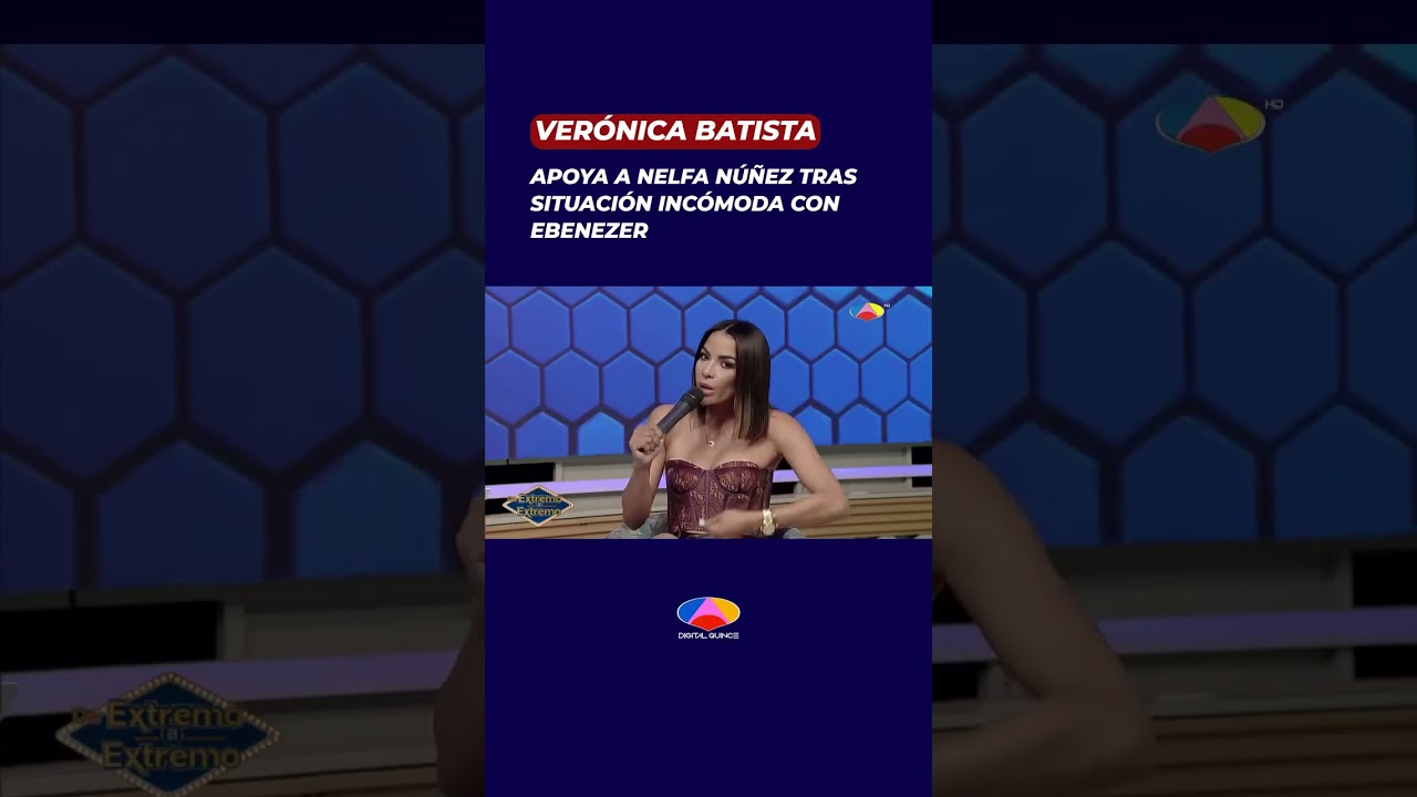 @veronicabatistatv apoya a @nelfaofficial tras una situación incómoda con Ebenezer #Telemicro