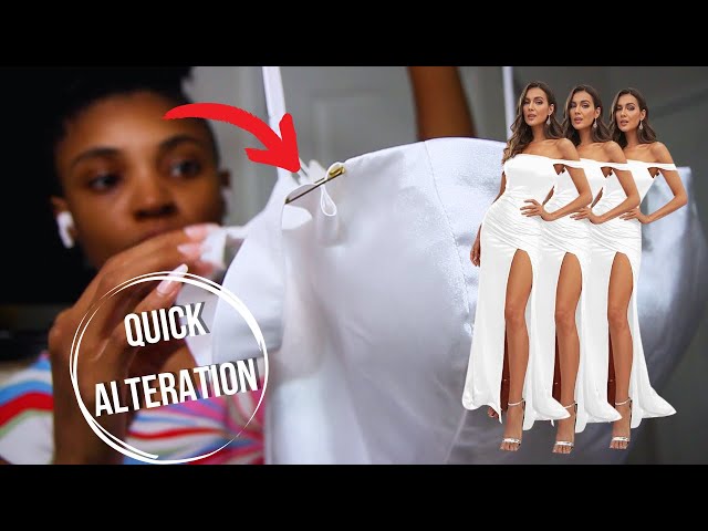diy bridesmaid dress alterations DIY Bridesmaid Dress Alterations: Hand Sewing