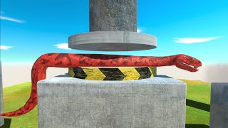 Reptiles or Dinosaurs - Who Escaped From Hydraulic Press? | Animal Revolt Battle Simulator screenshot 2