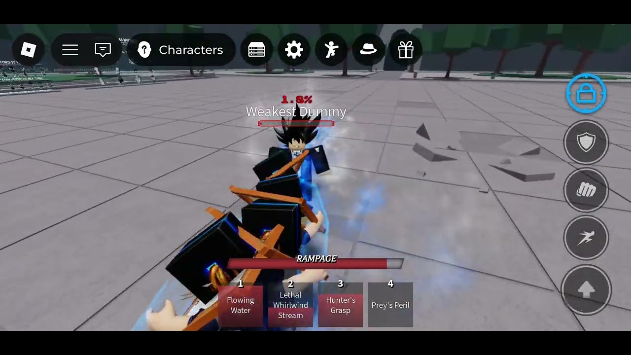The strongest battleground roblox hero hunter combo that easy!