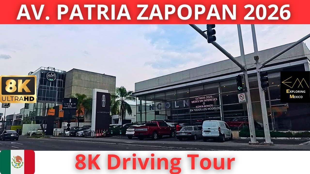 GUADALAJARA Av. Patria de Andares a Atemajac 2026 8K Walking Tour | Jalisco 🇲🇽