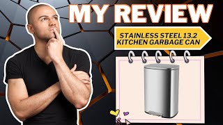 REVIEW: PayLessHere 13.2 Gallon Trash Can, Fingerprint Proof Stainless Steel Kitchen Trash Can