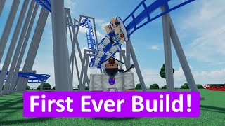 Building My First Flying Coaster - Theme Park Tycoon 2 - Roblox