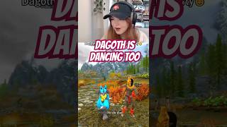 Dagoth Ur can't stop dancing! 😄 #journee #skyrimmods #dagothur