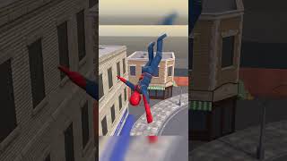 SPIDER-MAN LONG JUMP FALL INTO SPIKE #spiderman #سبايدرمان #gaming