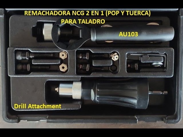 GENERICO Remachadora Portátil Para Taladros Accesorio Remaches Pop