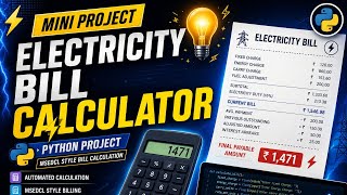 Electricity Bill Calculator Using Python | MSEDCL Style Project | Python Mini Project Profile