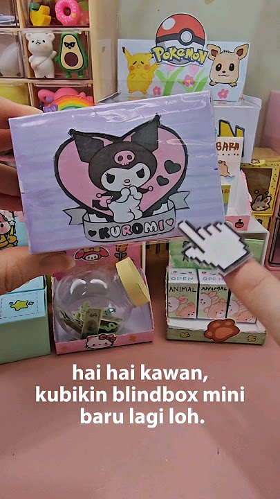 Blindbox mini mainan kertas Blindbox Baru #blindbag #sanrio #kuromi #diy