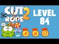 Cut the Rope 2 - Level 84 (3 stars, 61 fruits, 0 stars + don't use Blue's help)