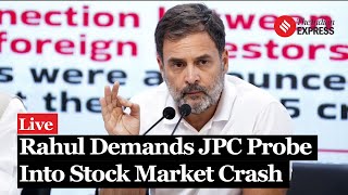 Rahul Gandhi Calls Stock Market Crash A Scam, Demands JPC Probe