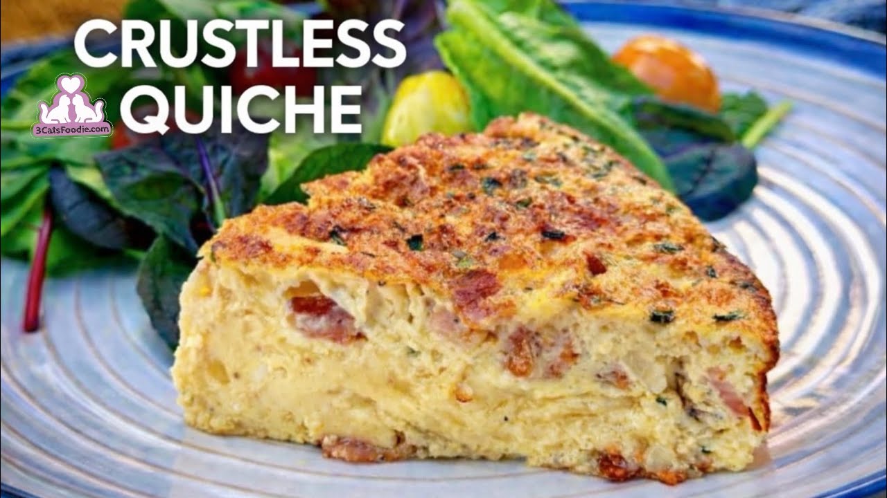 No Crust, No Fuss | Bacon and Cheese Crustless Quiche