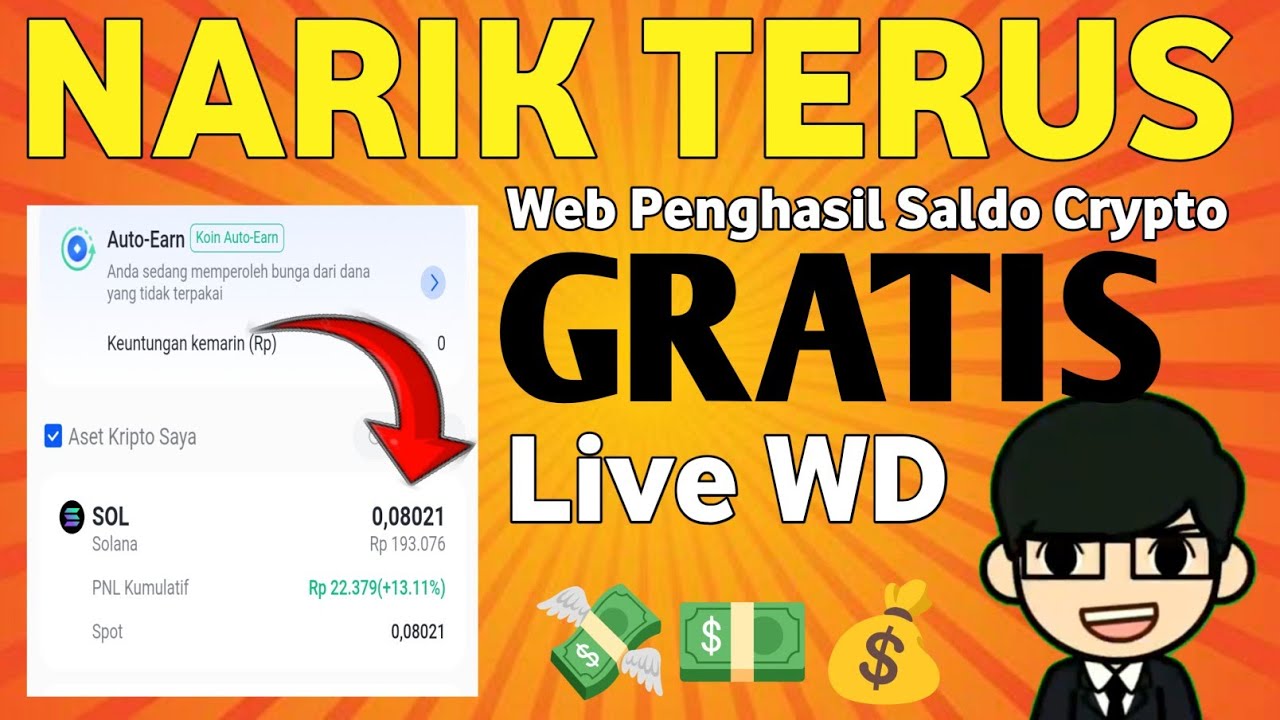 Narik lagi dan narik terusssss | web penghasil Solana crypto disini dan gratis