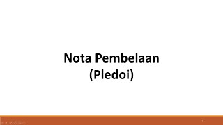 Teknik Pembuatan Surat Pledoi (Nota Pembelaan)
