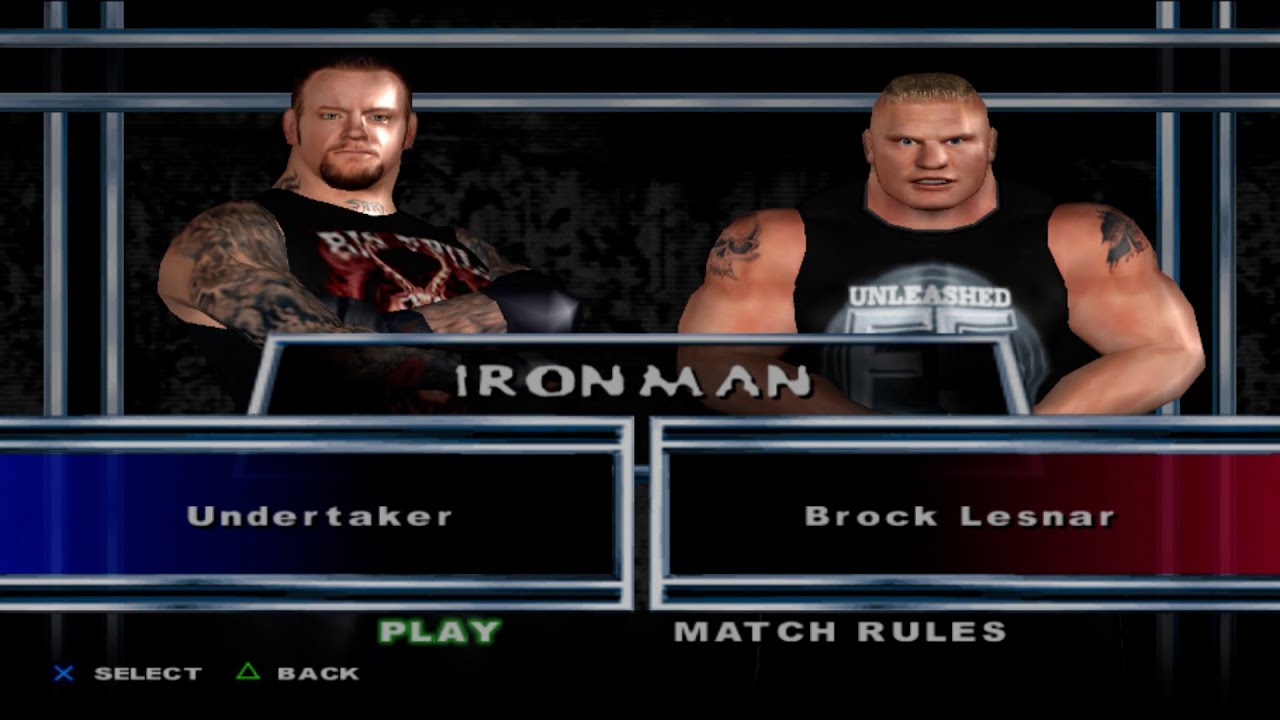 WWE SmackDown! Here Comes the Pain - Undertaker VS Brock Lesnar (IRONMAN)