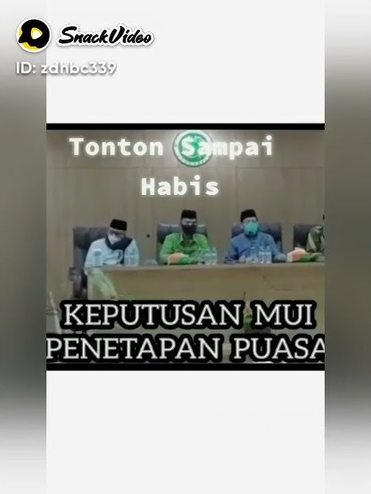 Keputusan MUI Penetapan Puasa..Tonton sampai habis !!!... #shorts
