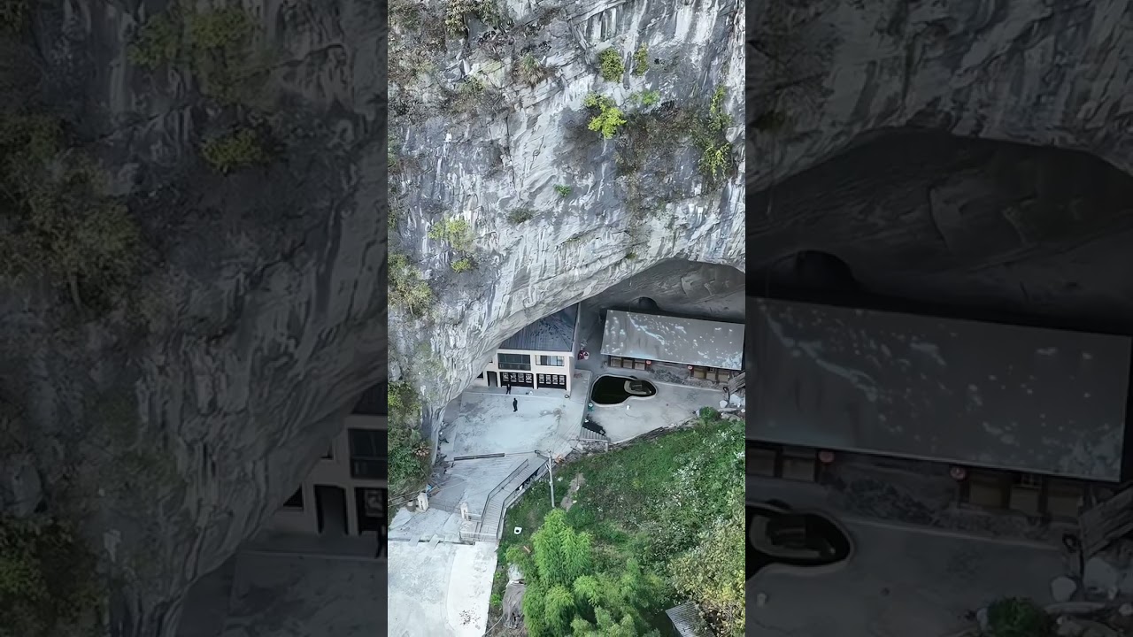 The isolated cave houses in Chongqing 