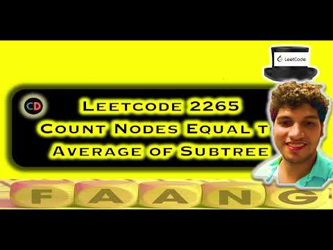 Count Nodes Equal to Average of Subtree | Leetcode 2265 | Post Order Traversal | Live coding session