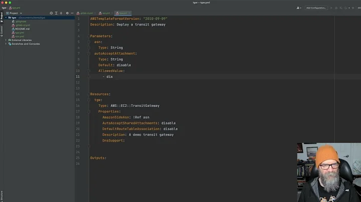 Using CloudFormation to create a multi-VPC deployment connected with the Transit Gateway (Part 1)