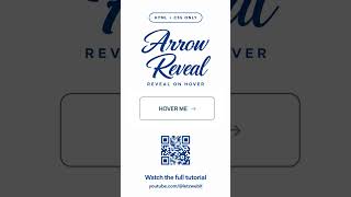 Arrow Reveal Button ✨ Pure HTML & CSS Update