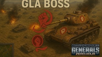 GLA Boss vs 7 Random - C&C Generals Zero Hour - gameplay APOCALYPTIC Mod 