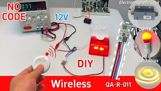 How to Make Remote Control Circuit with RF Module to Replace Switch for 12V LED Bulbs Alarm Locks