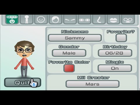 MiIページ　qm SammyClassicSonicFan - Mii 2639 - YouTube
