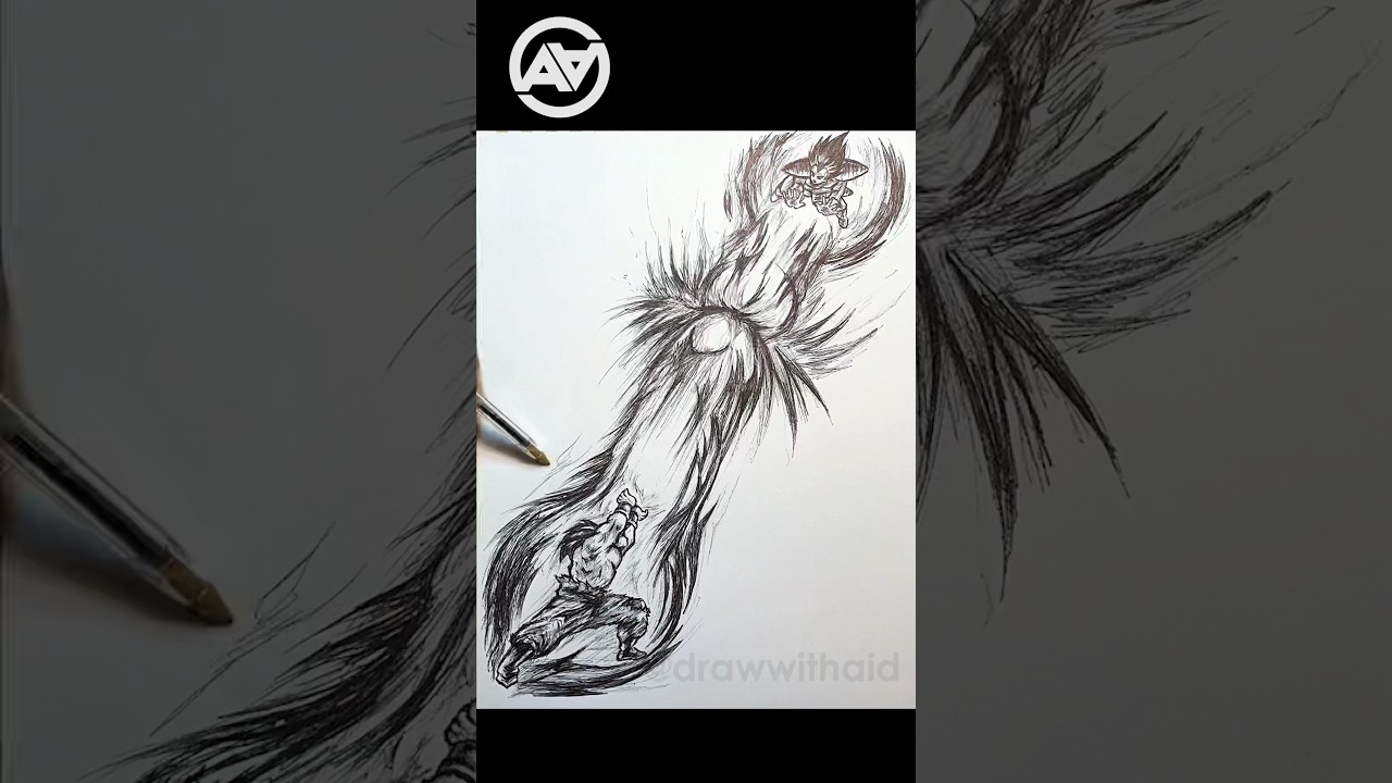 Drawing Goku vs Vegeta 🔥✍️ 