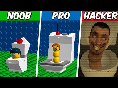 I built a LEGO NOOB from ROBLOX as noob/amator/pro 