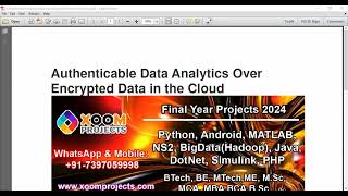 Authenticable Data Analytics Over Encrypted Data in the Cloud