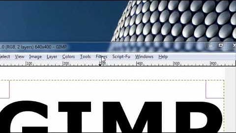 How to make a plastic text effect on GIMP