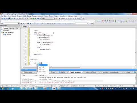 C program to find position of an array element.