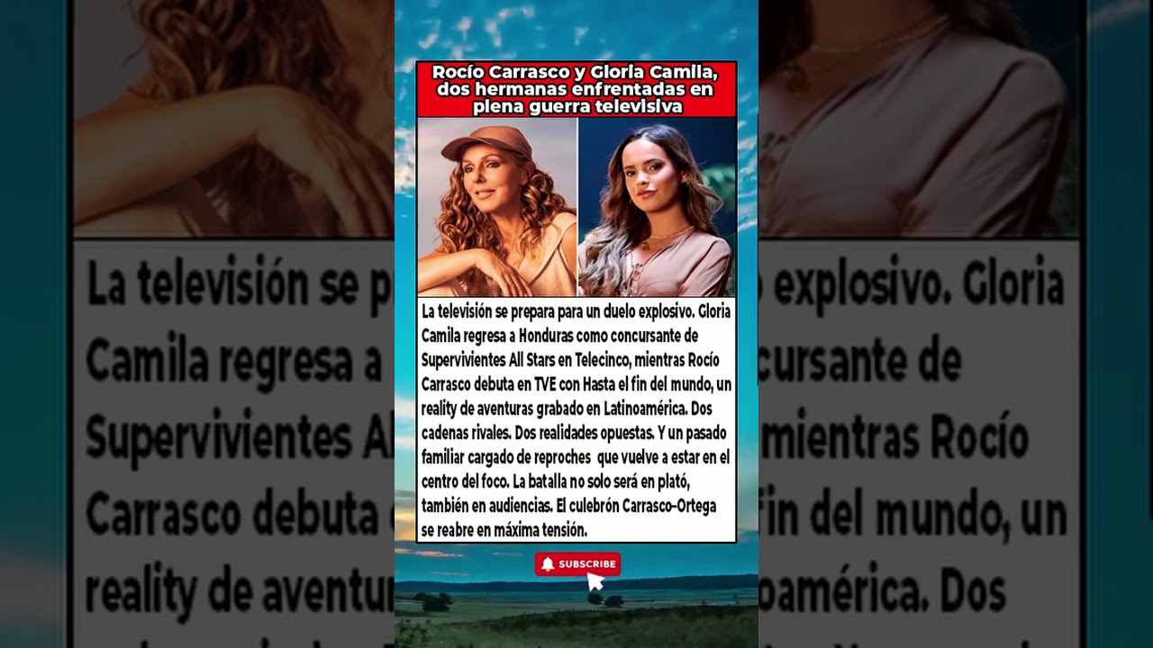 Rocío Carrasco y Gloria Camila: la guerra estalla en TVE y Telecinc