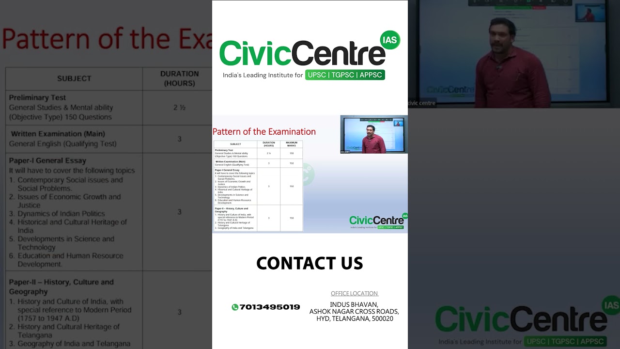 TGPSC Group-1 Exam Pattern Explained | CivicCentre IAS | UPSC Level Strategy